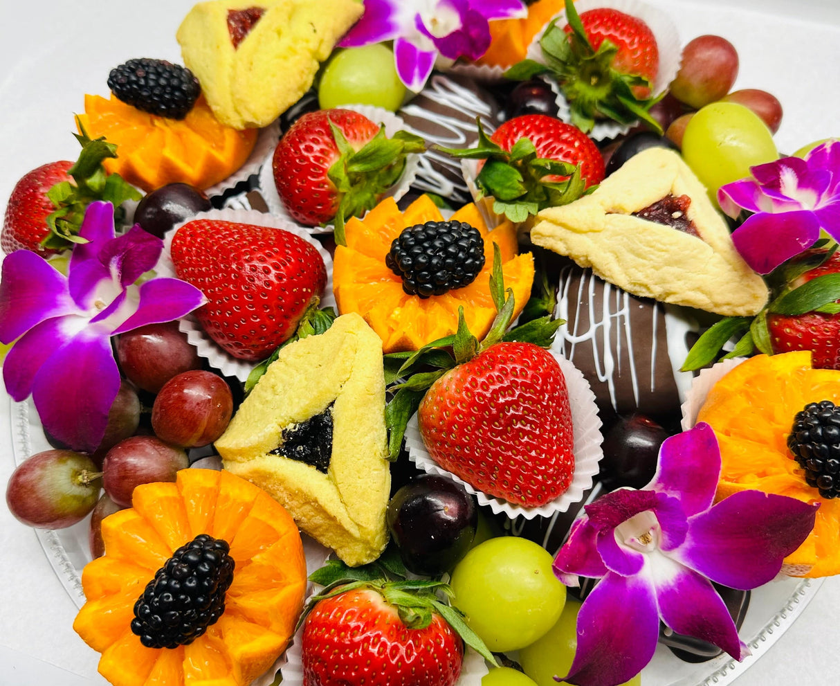 12 Pcs Chocolate Dipped Tray - Purim - The Orchard